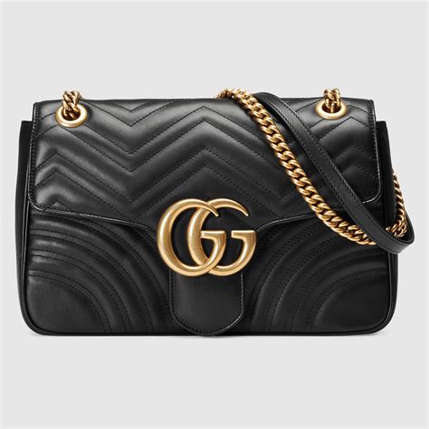 gucci new gg marmont medium leather shoulder bag|authentic Gucci Marmont small bag.